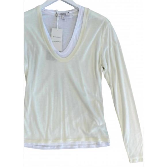 NEW DOROTHEE SCHUMACHER women's layer love shirt in light lemon - Picture 2 of 2